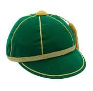 Picture of Honours Cap Dark Emerald With Gold Trim