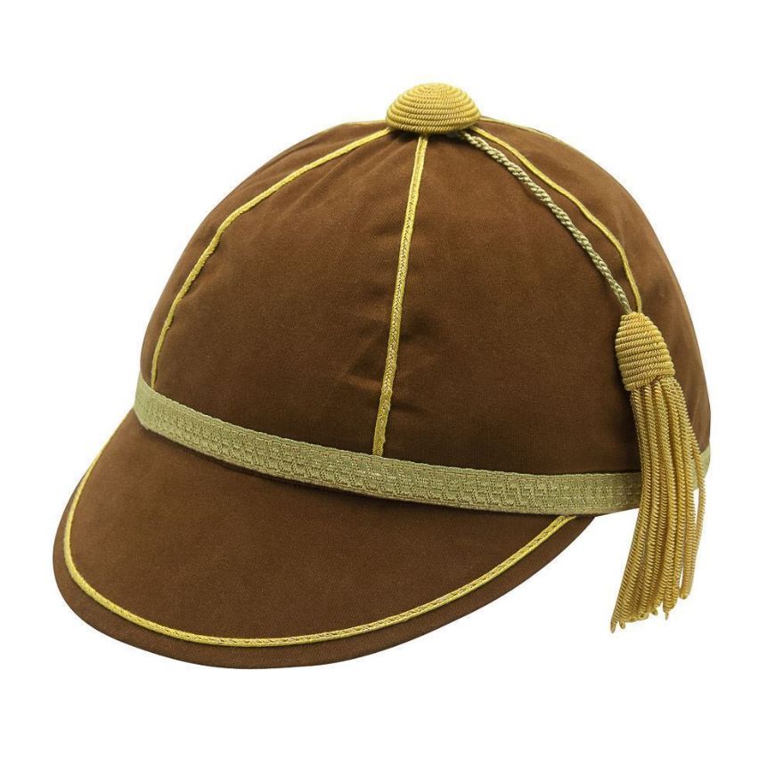 Picture of Honours Cap Brown With Gold Trim