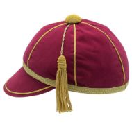 Picture of Honours Cap Dark Cerise With Gold Trim