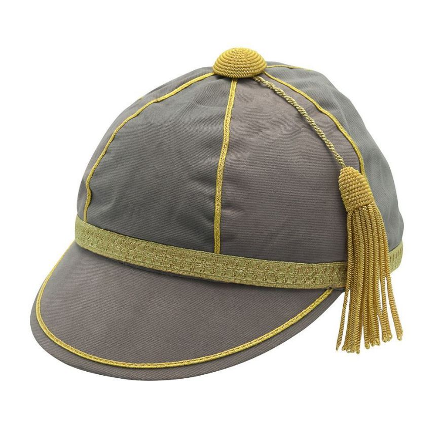 Picture of Honours Cap Warm Grey With Gold Trim