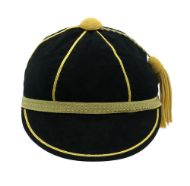 Honours Cap Black With Gold Trim from the front