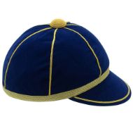 Picture of Honours Cap Dark Royal With Gold Trim