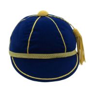 Picture of Honours Cap Dark Royal With Gold Trim