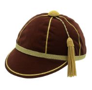 Picture of Honours Cap Dark Brown With Gold Trim