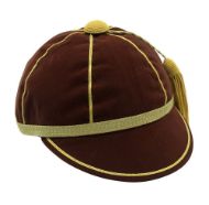 Picture of Honours Cap Dark Brown With Gold Trim