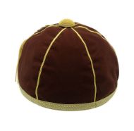 Picture of Honours Cap Dark Brown With Gold Trim