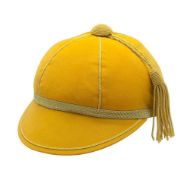 Light gold honours cap with gold trim