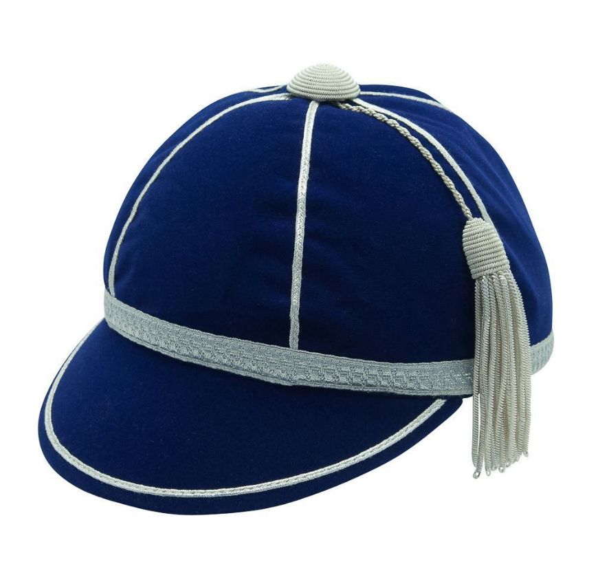 Picture of Honours Cap Dark Royal With Silver Trim