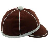 Picture of Honours Cap Dark Brown With Silver Trim