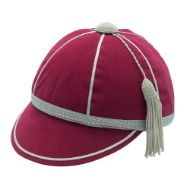 Picture of Honours Cap Dark Cerise With Silver Trim