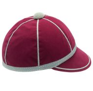 Picture of Honours Cap Dark Cerise With Silver Trim