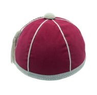 Picture of Honours Cap Dark Cerise With Silver Trim