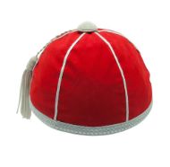 Picture of Honours Cap Red With Silver Trim