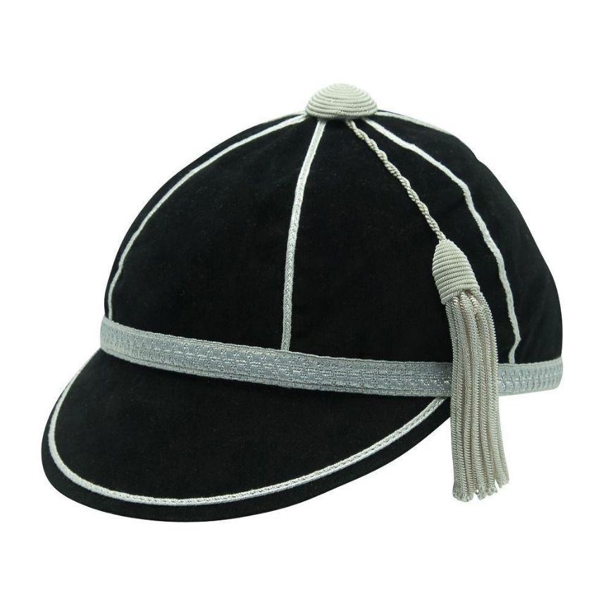 Honours Cap Black With Silver Trim front left view