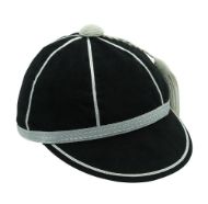 Honours Cap Black With Silver Trim front right view