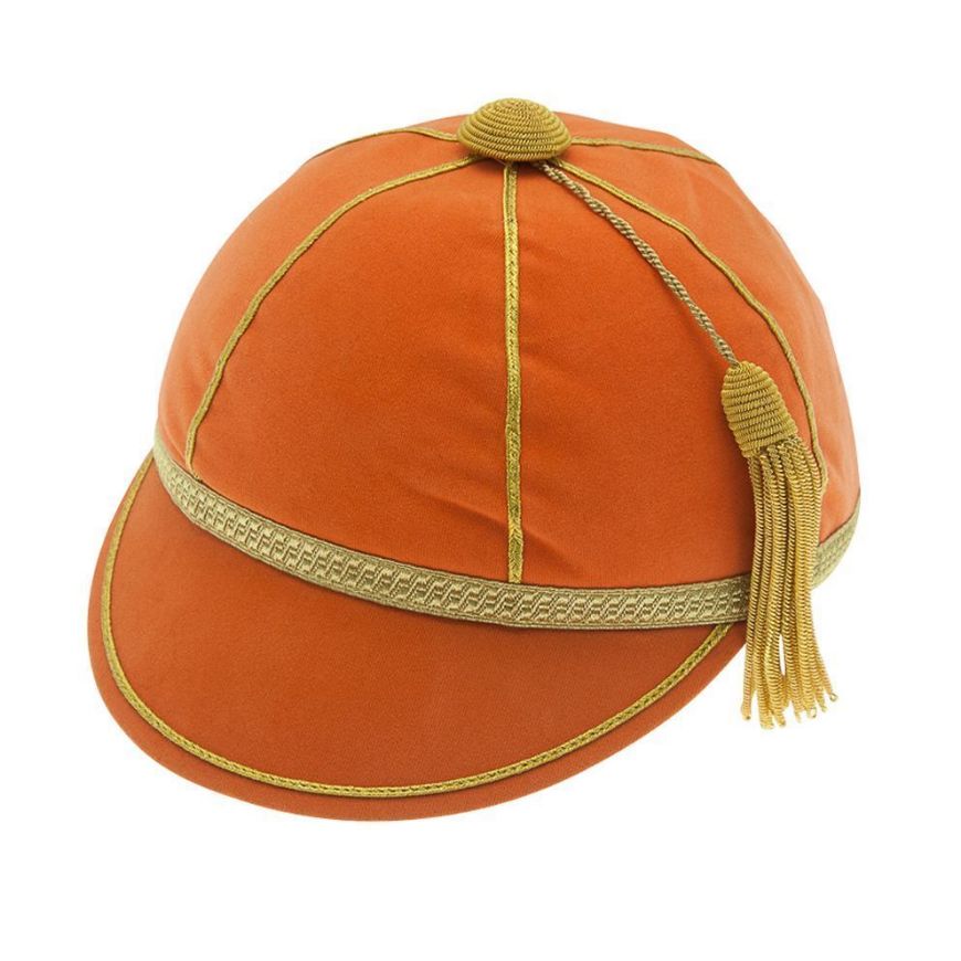 Picture of Honours Cap Orange With Gold Trim